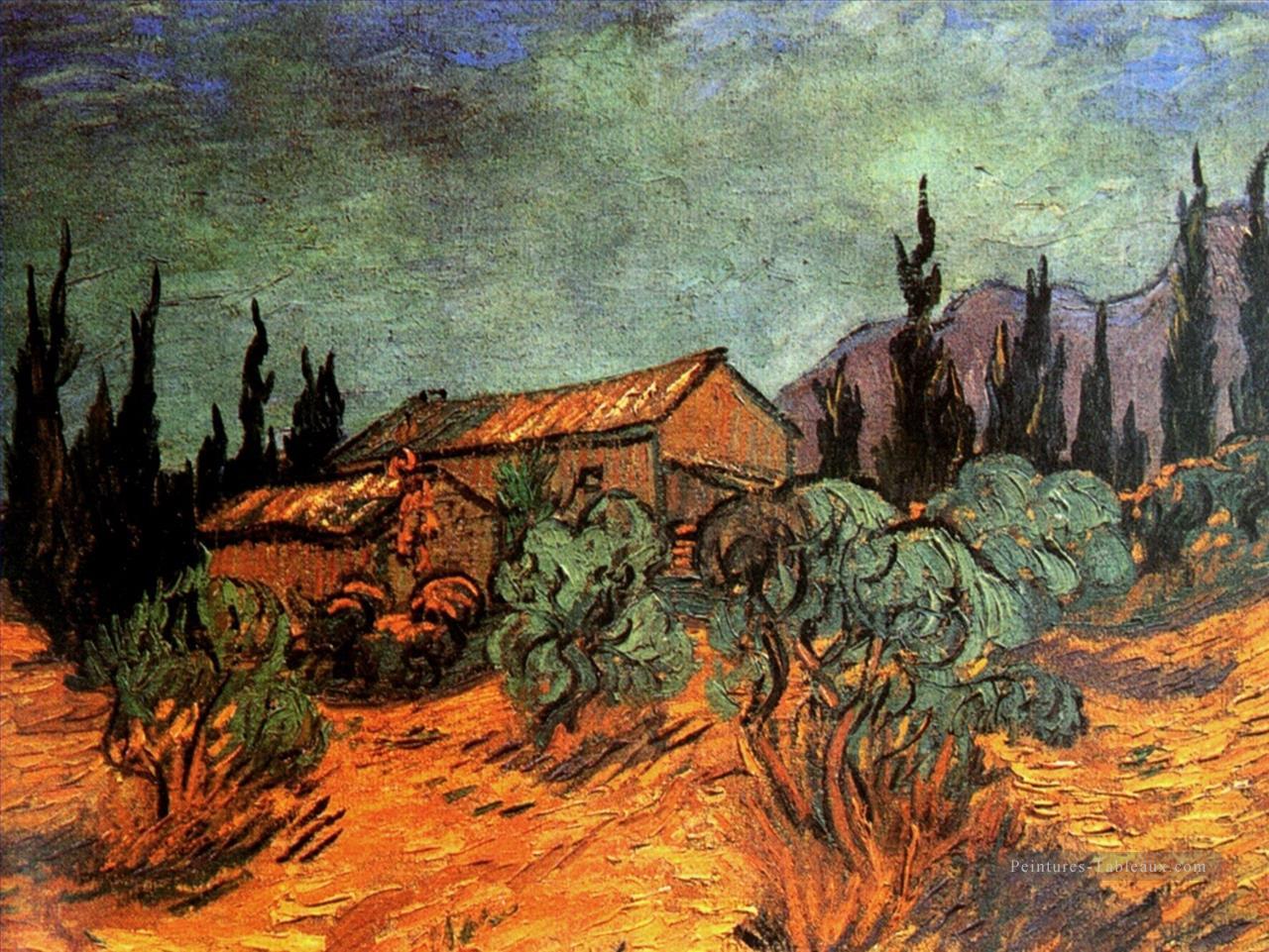 Hangars en bois Vincent van Gogh Peintures à l'huile